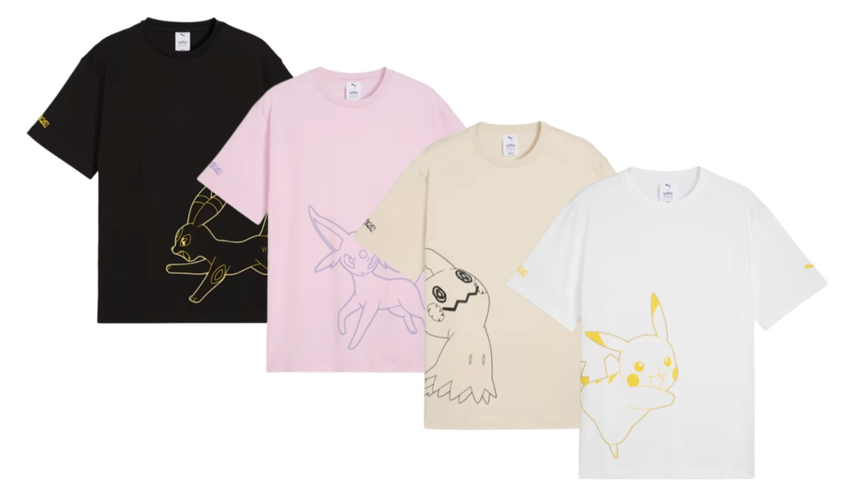 PUMA X POKEMON Relaxed Graphic Tee Unisex Casual Lifestyle T