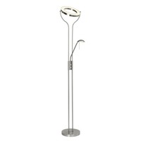 Brilliant Demian LED Deckenfluter Stand Steh Leuchte Lampe Mit Lesearm Dimmbar