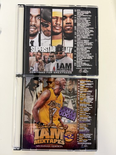 2X DJ SUPERSTAR JAY I AM MIXTAPES NYC HIP HOP MIXTAPE MIX CD LOT 50 CENT