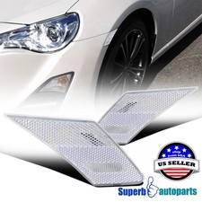 Fits 2012-2017 Toyota 86 Scion Fr-s Brz Clear Side Marker Signal Lights Lamp