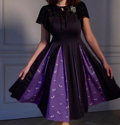 Her Universe Disney Haunted Mansion Wallpaper Eyes Dress Glow In Dark XL 3X