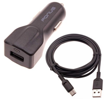 For Galaxy S24/S25/S26/Plus/Ultra/FE Car Charger 24W Fast 1-Port USB 6ft Cable
