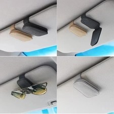 Magnetic Leather Sunglasses Holder for Car Sun Visor Eyeglass Hanger Clip USA