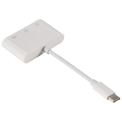 Type C to USB  TF Memory Card Reader OTG HUB USB C Micro- Card7489