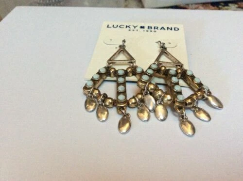 Araña de piedra turquesa Lucky Brand Pendientes de Moda