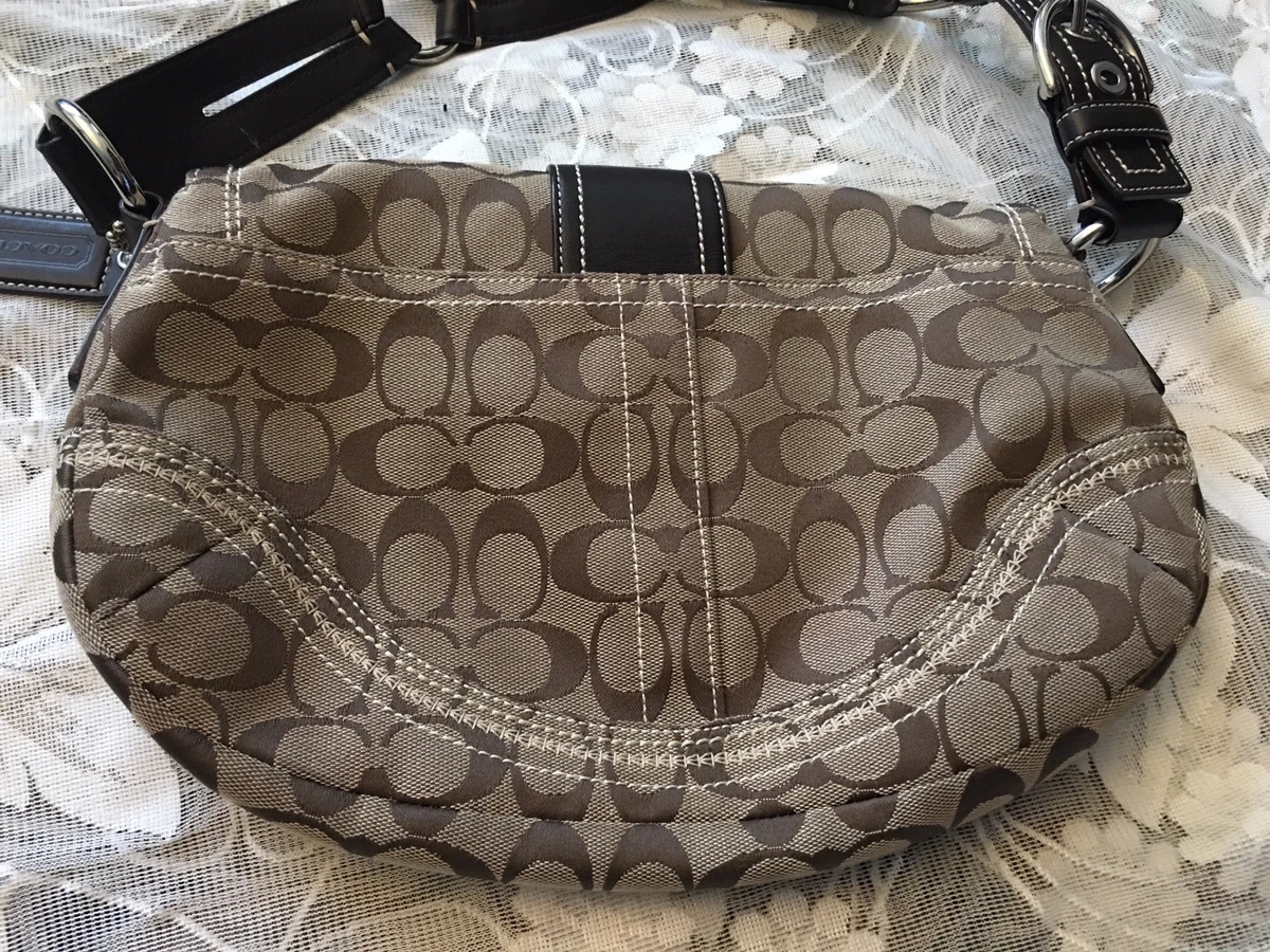 Coach Soho Signature Jacquard Women s Brown Shoulder Bag With