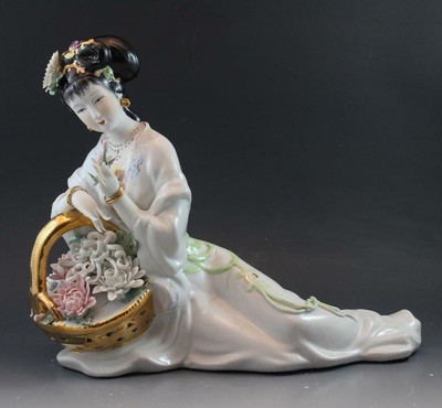 muñecas geisha de porcelana