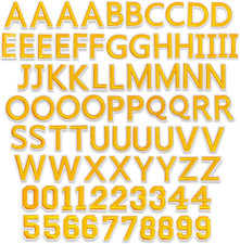 Bright Creations Gold Alphabet Letter and Number Iron on Patches for Clothing 8