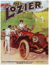 3777 Lozier Vintage Car Ad Poster.Home Art Decorative Home interior design