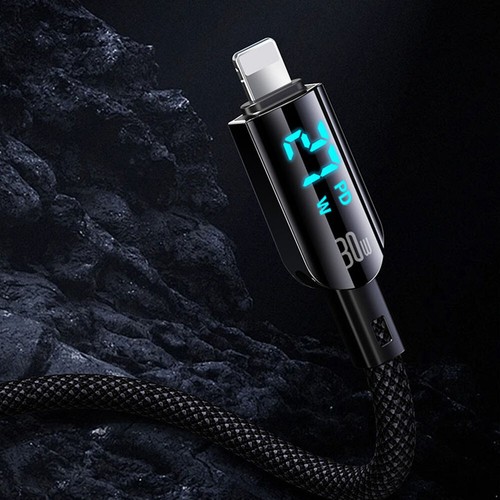 USB A to Type C Cable 6A 66W Fast Charger Converter Data Sync Braided Long Lead - Photo 8 sur 15