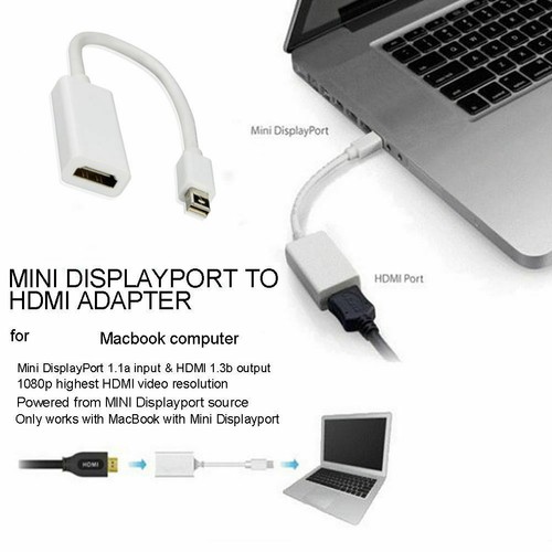 DMini Displayport DP Thunderbolt To HDMI Adapter For Macbook Air/Pro iMac 1080P - Picture 2 of 11