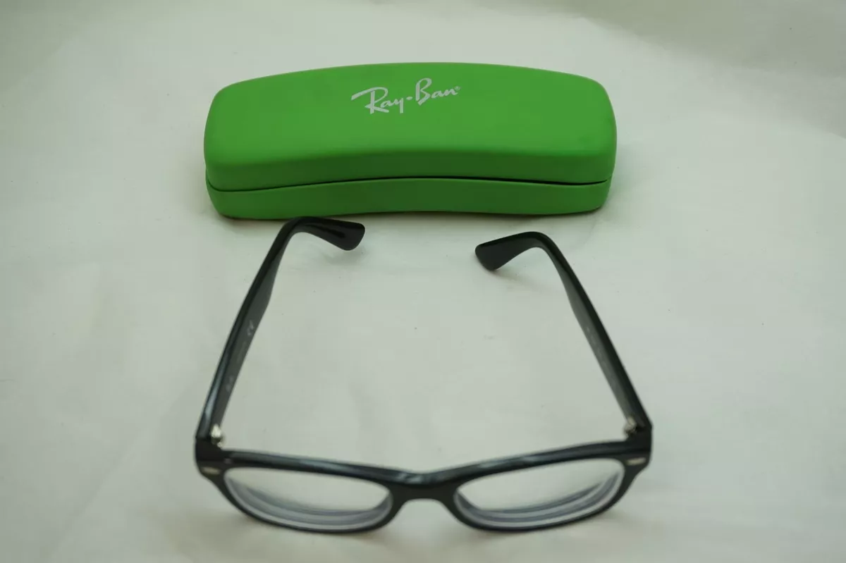 RAY BAN KIDS GLASSES RB 1528 3542 CHILDRENS EYEGLASSES 48mm BLACK FRAMES w CASE