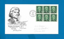 Scott 1278 Jefferson Booklet Stamps Jan 12, 1968 Pencil Addrss ARTMASTER FDC CK1