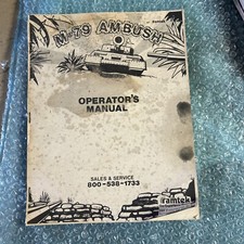 original M-79 Ambush Ramtek game  arcade   game manual image