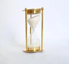 Nautical Decor Showpiece Sandglass Office Kitchen Brass Sand Timer Hourglass