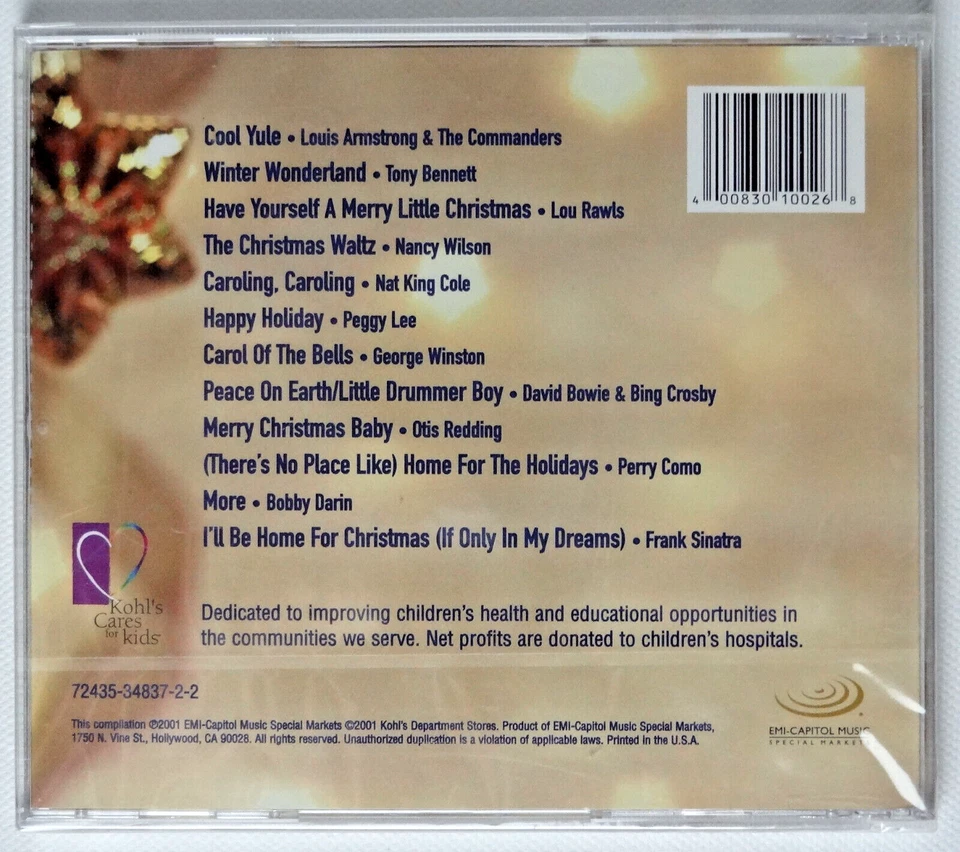 Songs Of The Season Kohl's Cares For Kids Christmas CD 2001 NEW SEALED - Image 2 of 2
