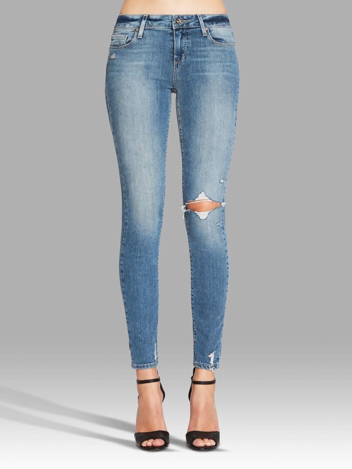 Paige Denim Women's Verdugo Ultra Skinny Jeans Size 29 Blue Distressed |  eBay