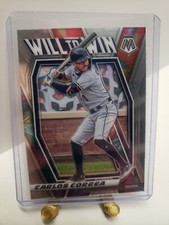 2021 Panini Mosaic Carlos Correa Will to Win Baseball Card