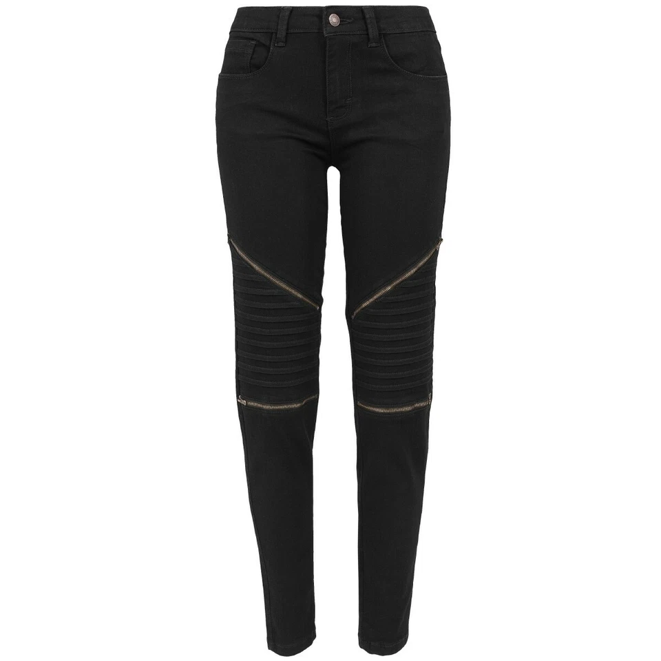 Urban Classics Damen Hose Ladies Stretch Biker Terry Pants Jeans - Bild 2 von 3