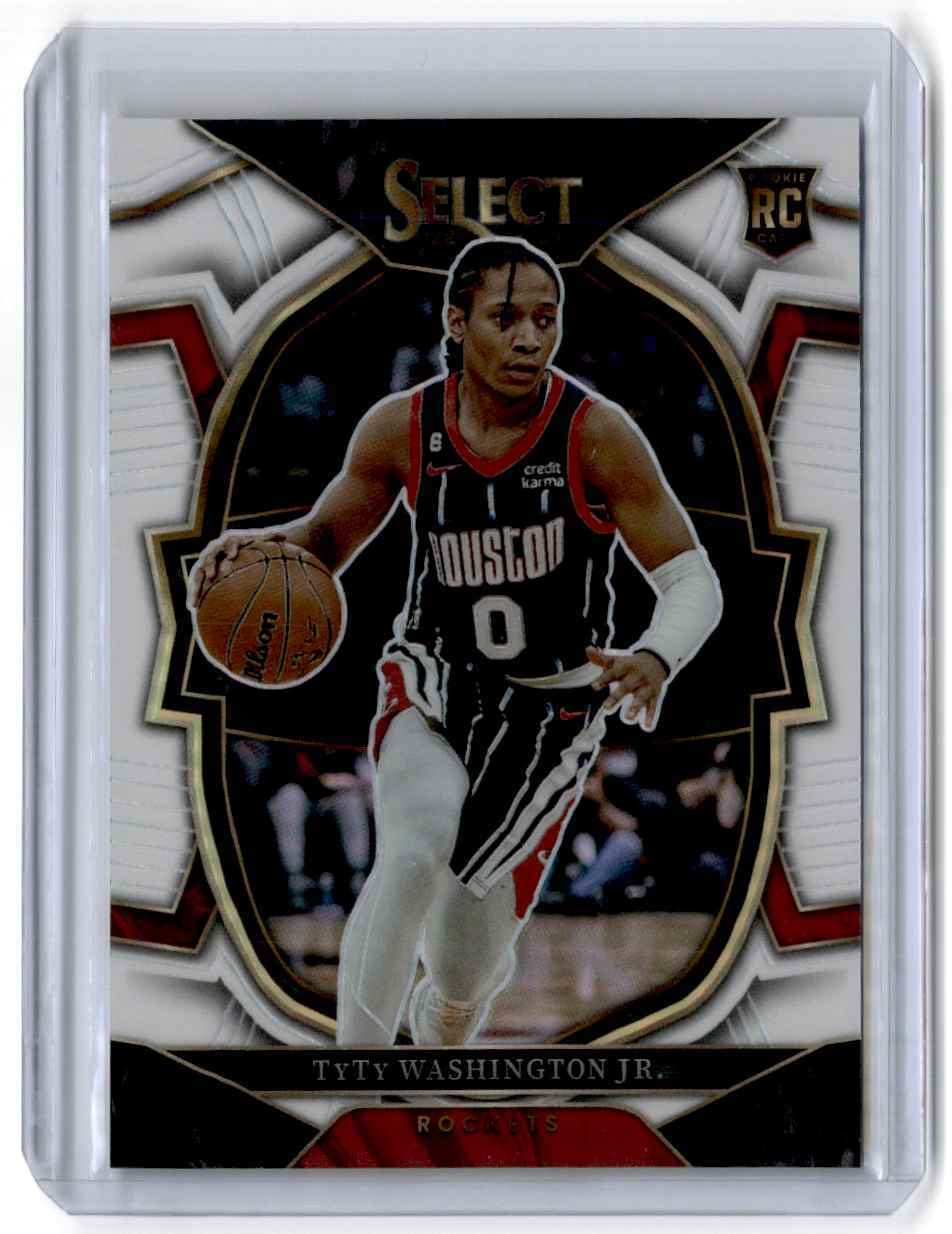 2022-23 Select White Prizm TyTy Washington RC 130/149 Houston Rockets #70