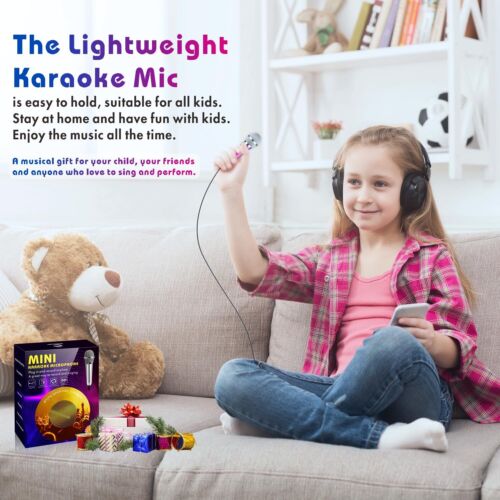 2PCS Mini Karaoke Microphone Mini Voice Recording Microphone Portable Karaoke... - Picture 3 of 7