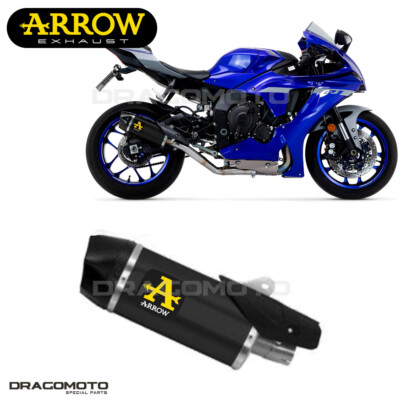 Exhaust YAMAHA YZF 1000 R1 2021 2022 ARROW ALU Black CC INDY RACE