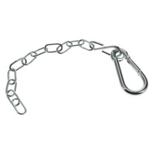 10 x TRAILER/HGV FIFTH WHEEL SAFETY HOOK AND CHAIN SNAP CARABINER DOG CLIP 80MM