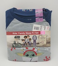 NWT Star Wars Baby Yoda Christmas Pajamas 2 Piece Kids Size 4