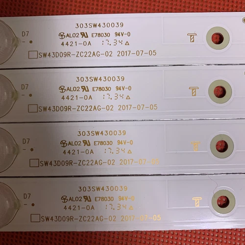 8Pcs/Set LED Strips For LG CRH-A4330300104L6CN CRH-A4330300105R74C 43UJ630V - Picture 9 of 9