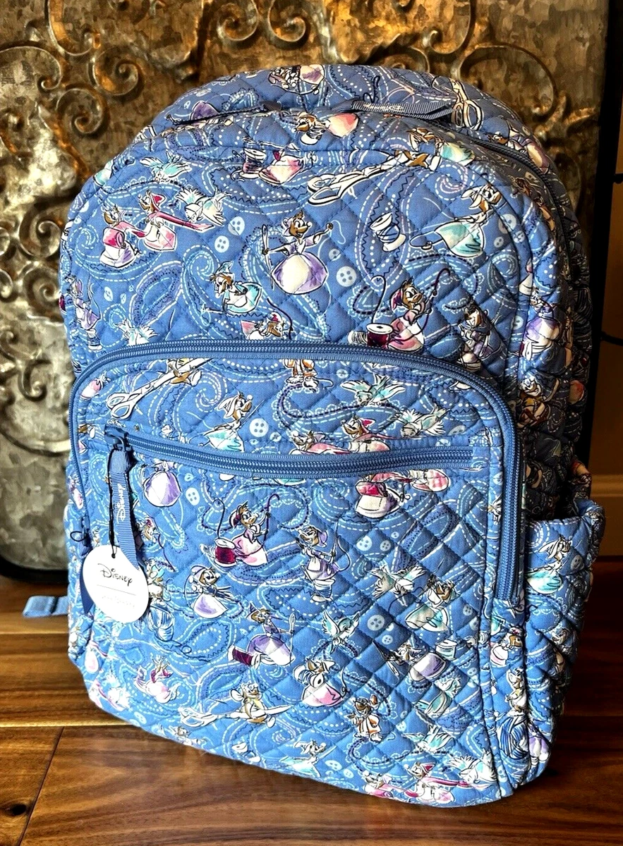 Vera Bradley Marina Paisley Quilted Cotton Mini Backpack Blue Floral Bag Vera Bradley Paisley Backpacks for Women for sale | eBay main image 4