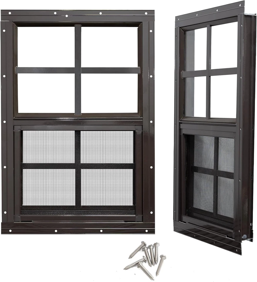 Janelas de vidro temperado pacote com 2 - Ideal para galpões, galpões e playhouses - Imagem 3 de 4