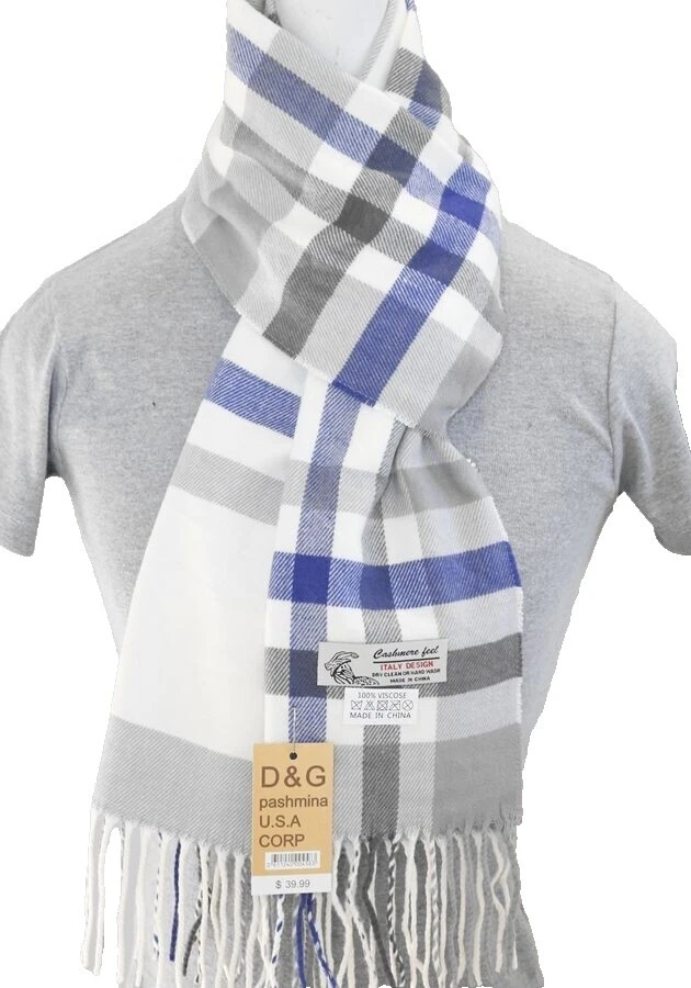 Cashmere Blend Scarf Multicolor Scarves for Men