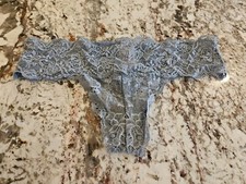 True Vintage Victoria's Secret Pink Extra Low Rise Thong All Lace Thong Panties