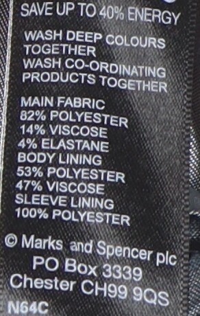 Marks and Spencer Grey Pinstripe Women's Jacket - Picture 4 of 12