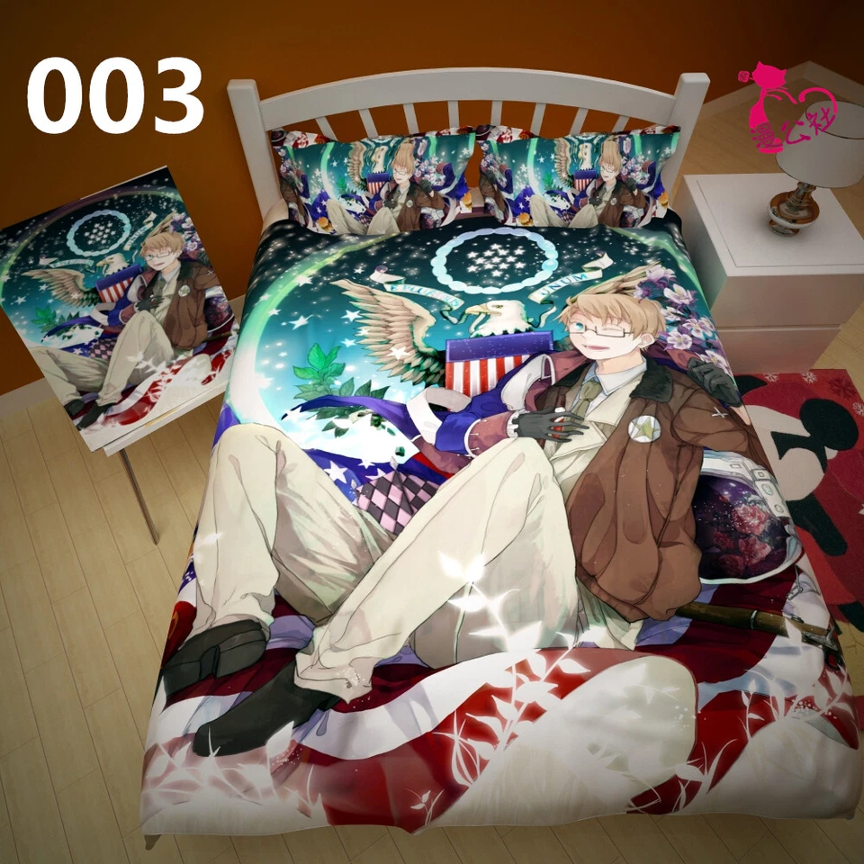 Axis powers APH Hetalia Wang Yao Bedding Cosplay Comforter Japan Anime Winter - Image 4 of 4