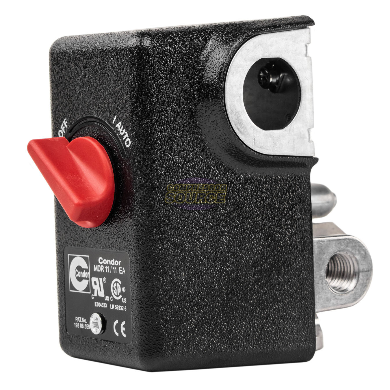 Condor 11GC2E Pressure Switch Control Valve 100125PSI 4 Port 1/4" FNPT