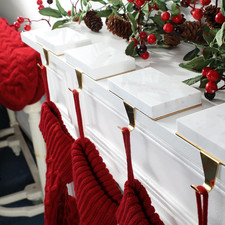 Christmas Stocking Holders for Mantle, Heavy Deauty Xmas Fireplace Hanger Hooks