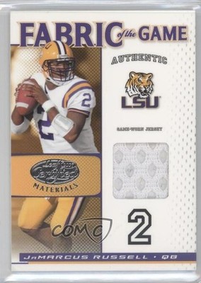 2007 Leaf Certified Materials 9/100 JaMarcus Russell #FOGC-12 Rookie RC 0a1