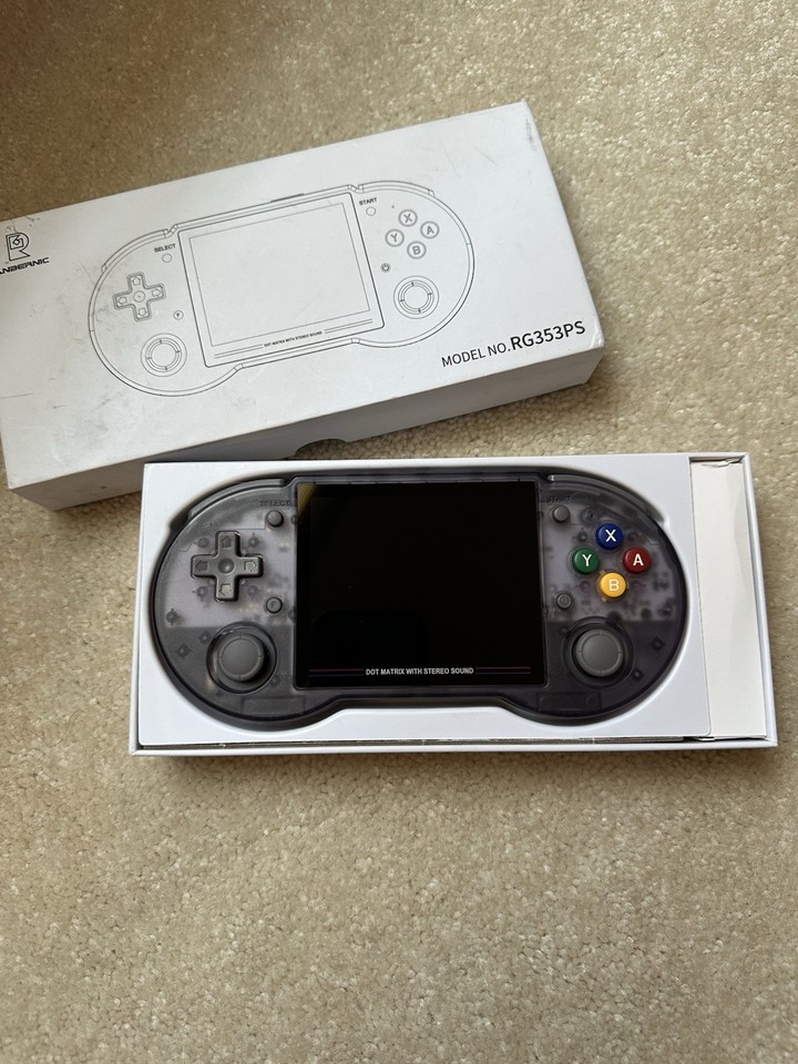 Pre-loaded 256GB Anbernic RG353PS means it's genuinely plug-and-play retro gaming out of the box — a thoughtful ready-to-gift used unit.