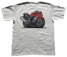 Vintage 90s 2000s Honda Promo T-Shirt Gray Size Large Motorcycle Double-Sided