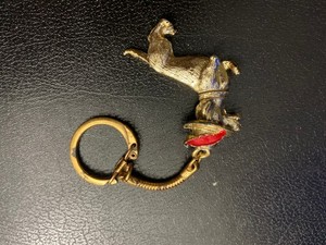 Vintage Dachshund Dog Keychain Metal Figural Wiener Dog Novelty Key Ring Souveni