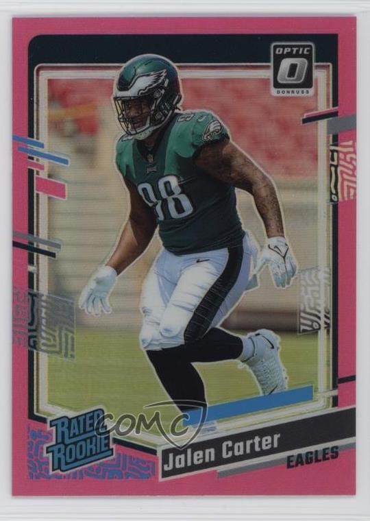 2023 Panini Donruss Optic Rated Rookie Pink Prizm Jalen Carter #281 1o3q