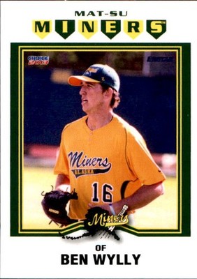 2013 Mat-Su Miners Choice #28 Ben Wylly Irvine California CA Baseball Card