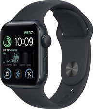 Apple Watch GPS LTE SeriesSE2ndGen 40MM Midnight Aluminum Case Black Sport Band