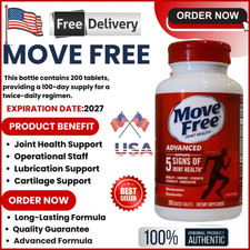 Move Free Advanced Joint Health Supplement ~ 200 Tablets ~ EXP 2027 !