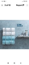 Chrome Towel Holder H50.5 x W17.5 x D15.5 CM Stainless Steel Wall Mounted