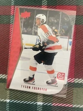 Tyson Foerster - “ROOKIE” 23-24 UD Series 1 Retro Die Cut (Flyers) (B1-63)