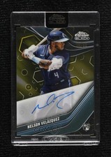 2023 Topps Chrome Black Gold Refractor 15/50 Nelson Velazquez Velázquez Auto 6m7