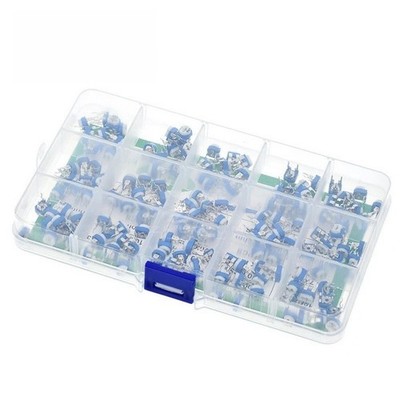 6mm Potentiometer Assortment Electronic Component Kit Transparent Storage Case