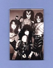 KISS *2X3 FRIDGE MAGNET* GENE SIMMONS ROCK N ROLL GROUP BAND GUITAR SINGER